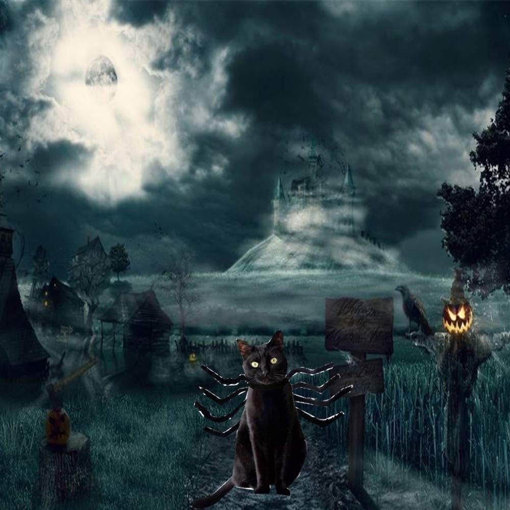 Halloween Spider Costume for Dogs Cats, Dog Cat Spider Costume Accessory Decoration Simulation Spider Legs Puppy Cosplay Apparel for Christmas Halloween Party