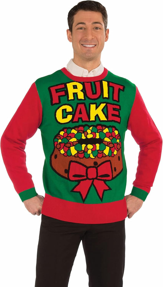 Adult Fruit Cake Ugly Christmas Sweater