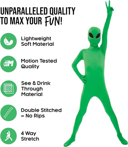 Alien Costume Kids, Green Alien Costumes for Boys, Boys Halloween Costume, Halloween Costumes for Kids