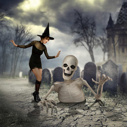 Halloween 48In Groundbreaking Skeleton Scary Outdoor Halloween Decor