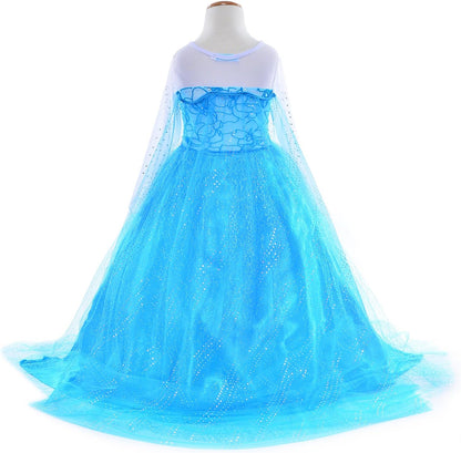 Princess Costumes Birthday Party Dress up for Little Girls with Accessories