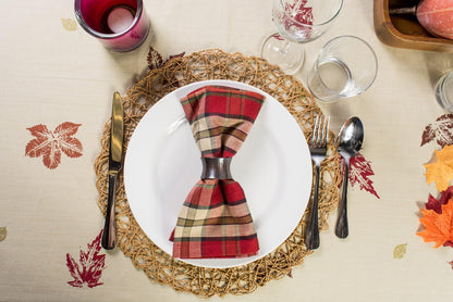 Rustic Autumn Leaves Kitchen Collection Thanksgiving & Fall Table Décor, Tablecloth, 60X104