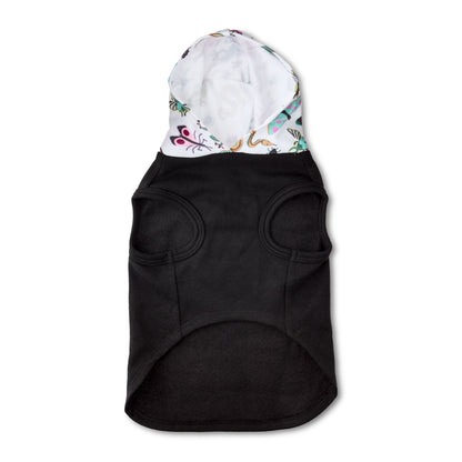 Halloween Hoodie for Dogs & Cats, Little Bug-A-Boo, Black, Small