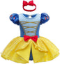 Infant Baby Girl Princess Dress Costume Romper Tulle Tutu Fancy Birthday Halloween Bodysuit Outfit with Headband