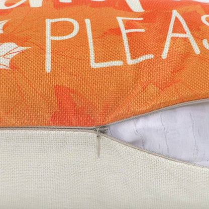 Fall Pillow Covers 18X18 Set of 4 Fall Decor Pumpkin and Maple Throw Pillows Fall Decorations Farmhouse Holiday Rustic Linen Pillow Case Thanksgiving Decor Autumn Cushion Case for Sofa Couch