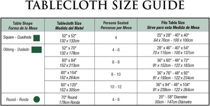 Rustic Autumn Leaves Kitchen Collection Thanksgiving & Fall Table Décor, Tablecloth, 60X104