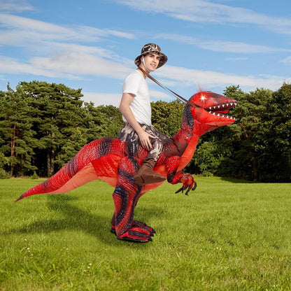 72 Inch Adult Inflatable Dinosaur Costume, Blow up Dinosaur Costume Adult Size, Funny Halloween Costumes Adult Halloween Costume Women Men for Halloween Party Cosplay