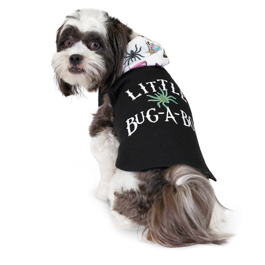 Halloween Hoodie for Dogs & Cats, Little Bug-A-Boo, Black, Small