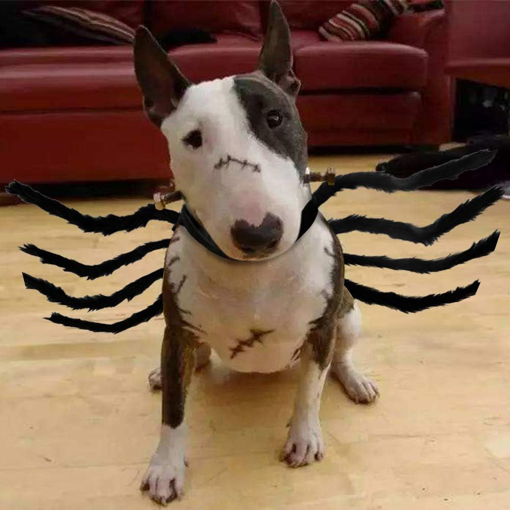 Halloween Spider Costume for Dogs Cats, Dog Cat Spider Costume Accessory Decoration Simulation Spider Legs Puppy Cosplay Apparel for Christmas Halloween Party