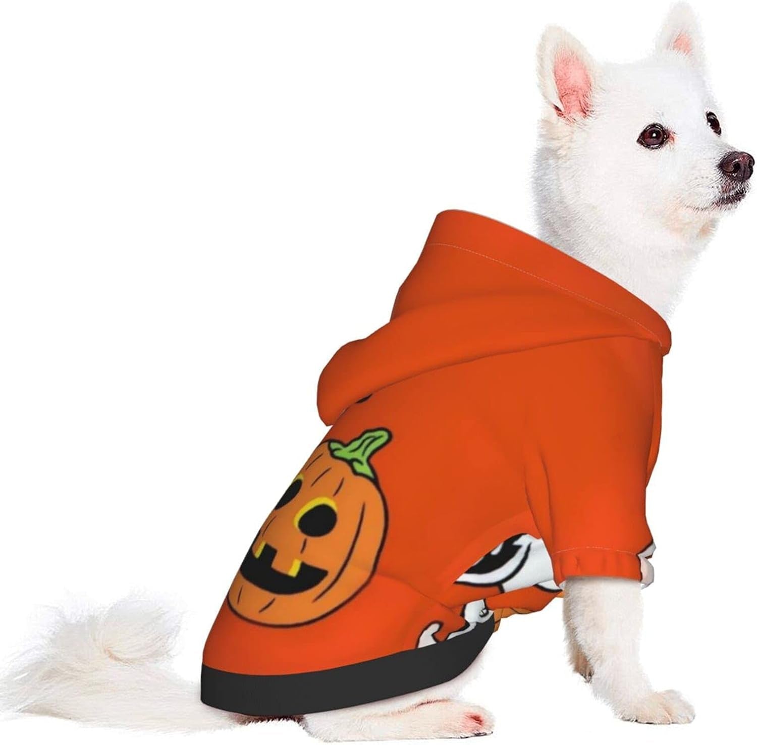 Dog Pumpkin Hoodies Dog Costume Sweatshirt Soft Breathable Pet Apparel Dog Jumpsuit Dog Clothes Pajamas for Puppy Small Dogs