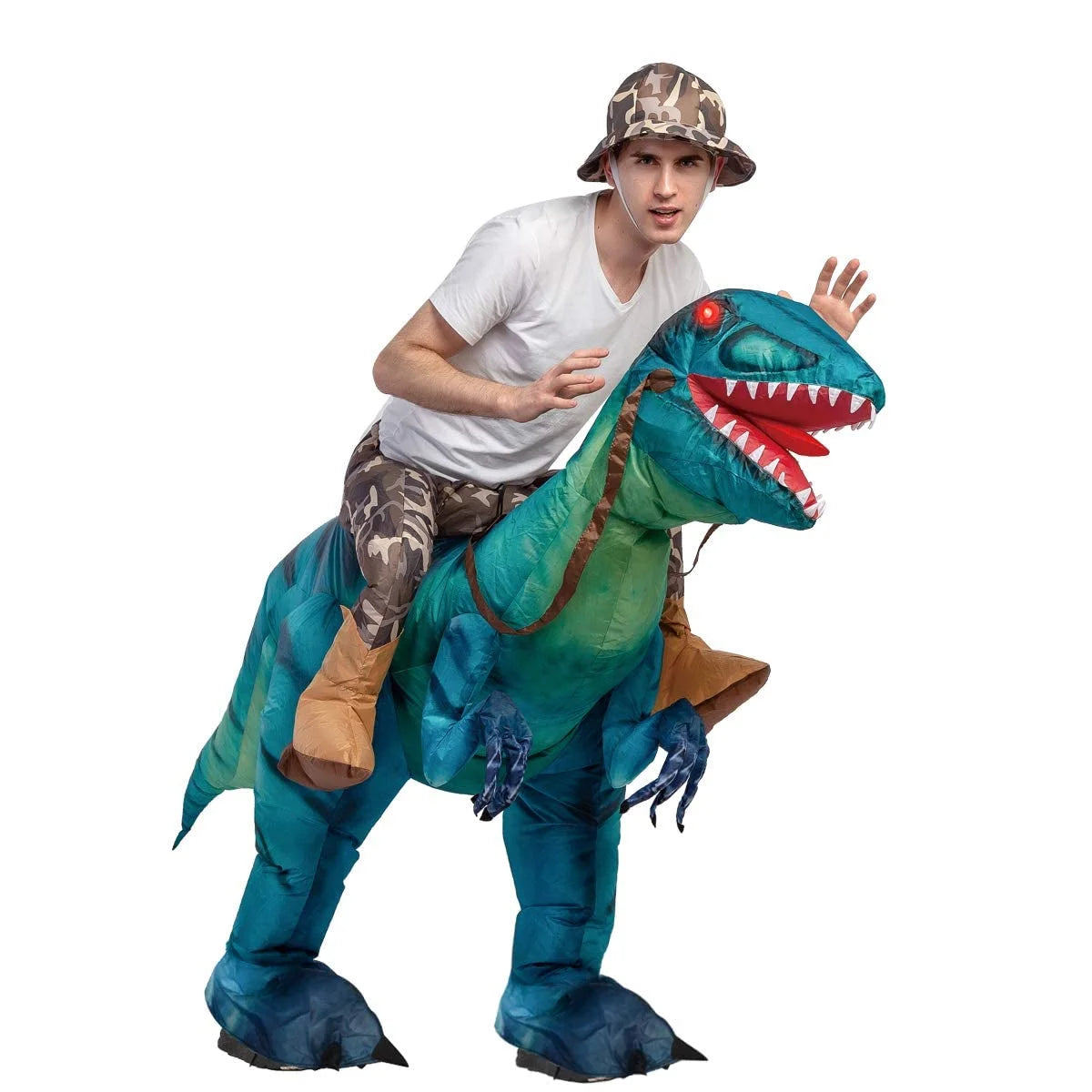 72 Inch Inflatable Dinosaur Costumes for Adults, Funny Halloween Costumes Adult Halloween Costume for Men Women, Adult Dinosaur Costumes for Halloween Party Cosplay