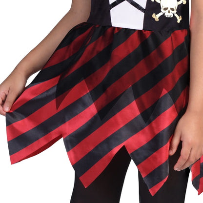 Pirate, Halloween Costume for Children, Girls Size S (6/6X), by