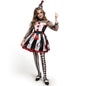 Girls Clown Costume, Halloween Scary Clown Costume, Family Matching Bloody Jester Dress for Girls Halloween Dress Up, Role Play, Cosplay Party