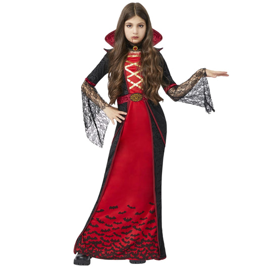 Royal Vampire Costume for Girls, Halloween Gothic Victorian Vampiress Queen Costume for Fancy Party Dress up Cosplay