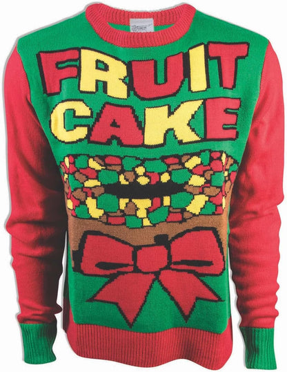 Adult Fruit Cake Ugly Christmas Sweater