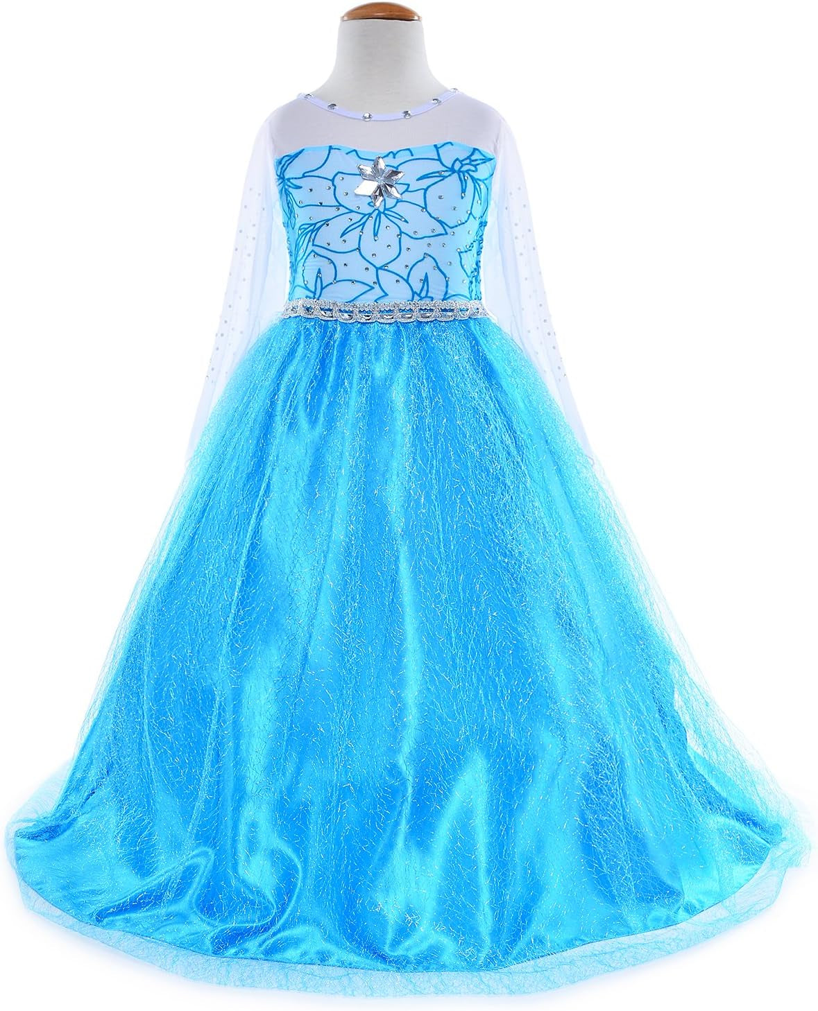 Princess Costumes Birthday Party Dress up for Little Girls with Accessories
