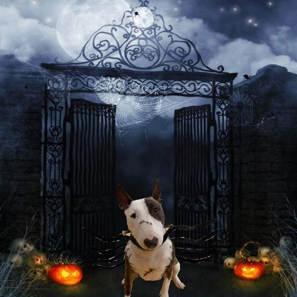 Halloween Spider Costume for Dogs Cats, Dog Cat Spider Costume Accessory Decoration Simulation Spider Legs Puppy Cosplay Apparel for Christmas Halloween Party