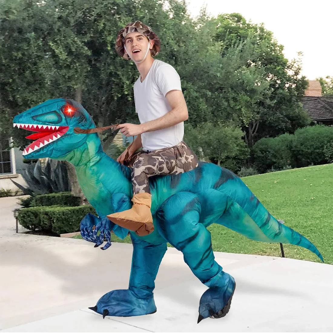 72 Inch Inflatable Dinosaur Costumes for Adults, Funny Halloween Costumes Adult Halloween Costume for Men Women, Adult Dinosaur Costumes for Halloween Party Cosplay