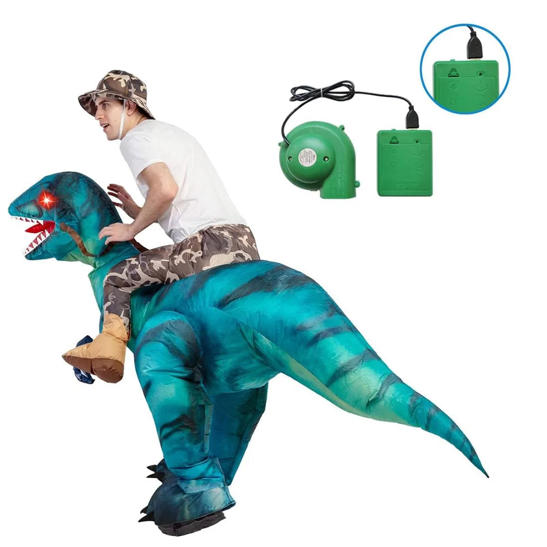 72 Inch Inflatable Dinosaur Costumes for Adults, Funny Halloween Costumes Adult Halloween Costume for Men Women, Adult Dinosaur Costumes for Halloween Party Cosplay