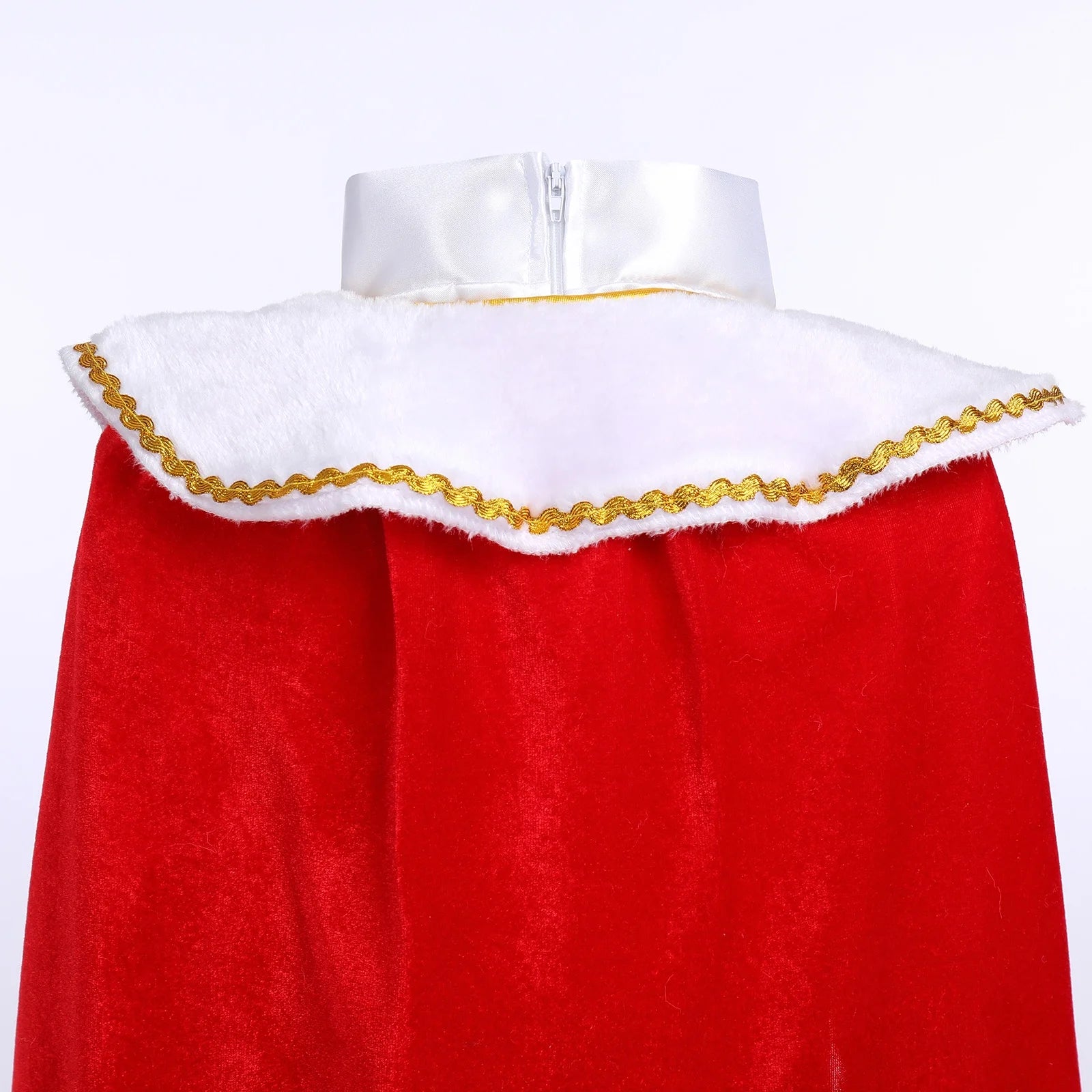 Toddler Kids Boys Prince Charming Costume Halloween Cosplay Prince Dress up Birthday Royal Prince Outfits for Child 9-10 Years White + Red