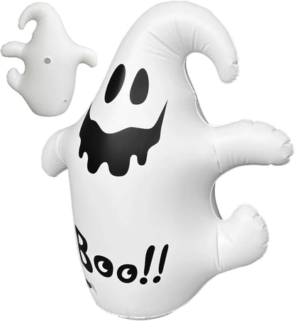 4 FT Halloween Inflatable Ghost Outdoor Decoration, PVC Blow up Yard Decoration Ghost for Garden Lawn Indoor Party Decor