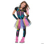 Funky Punky Bones Skeleton Girl'S Halloween Fancy-Dress Costume, for Child