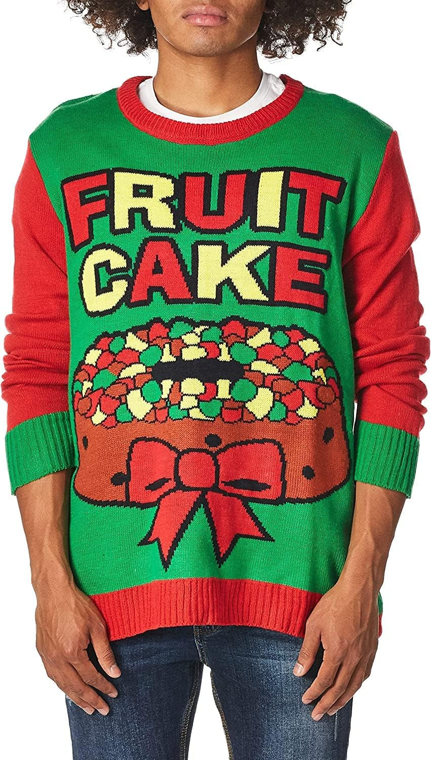 Adult Fruit Cake Ugly Christmas Sweater