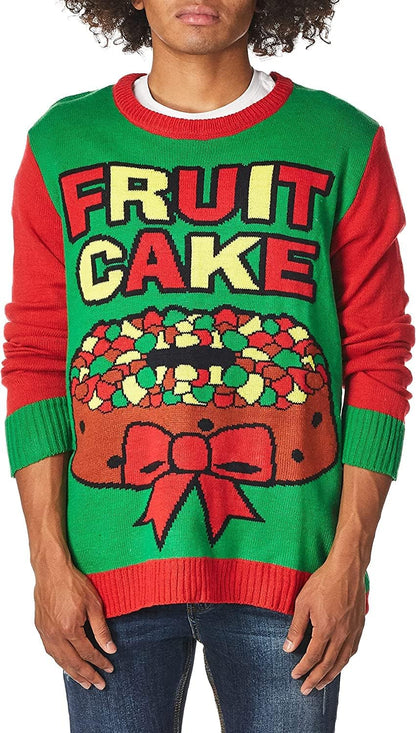 Adult Fruit Cake Ugly Christmas Sweater